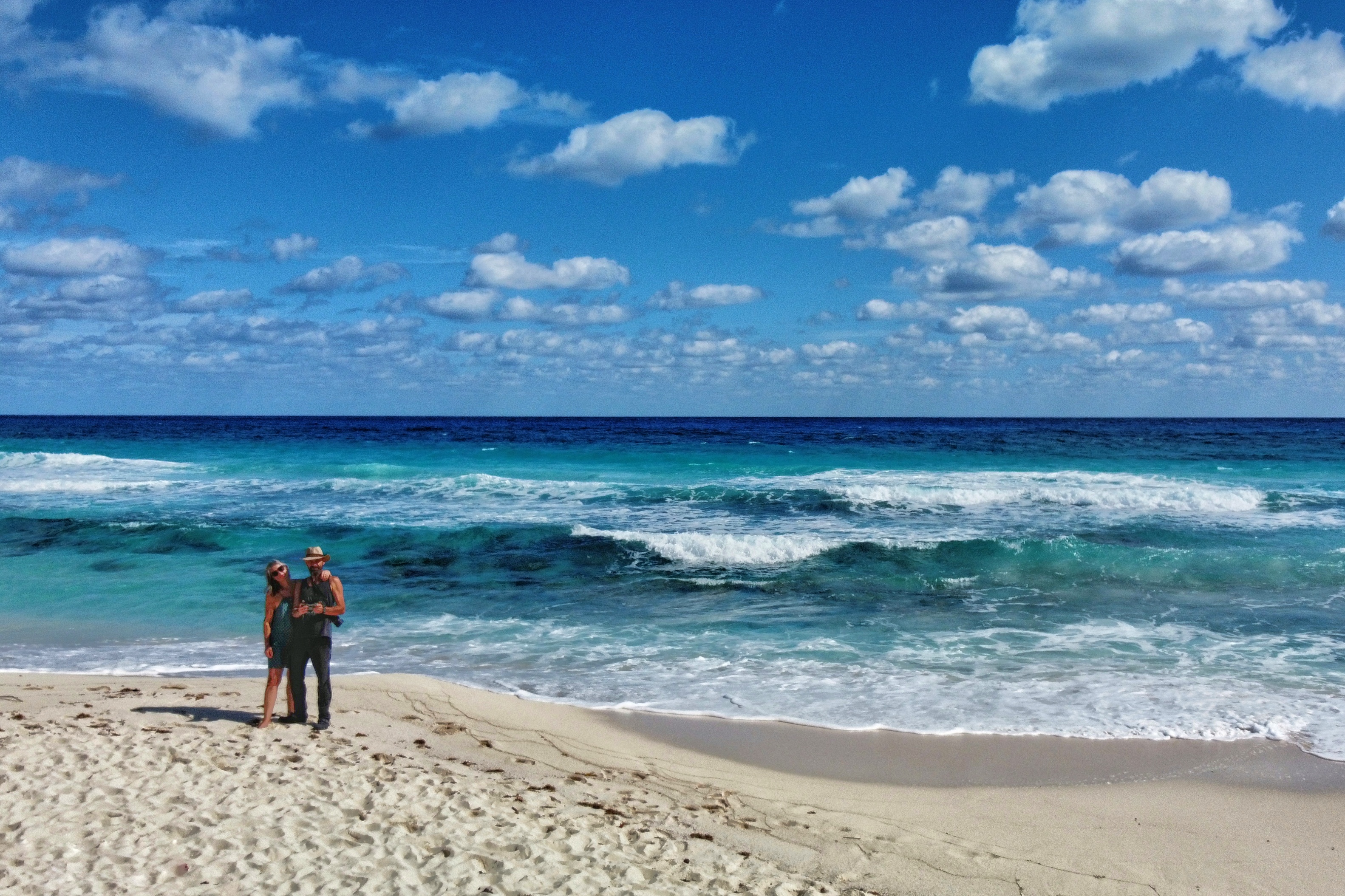 Isa et Manu sur la plage